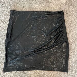 SHEIN Snakesin Wrap Skirt